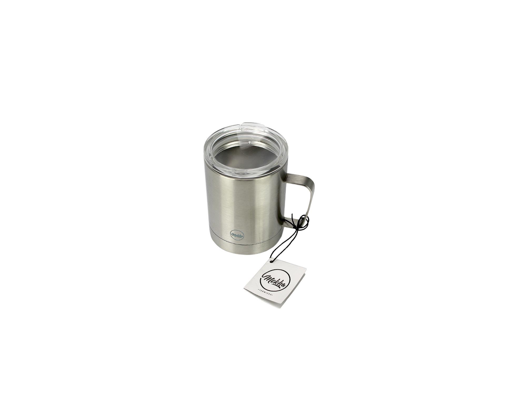 Caneca Térmica Mugy Inox 300ml Silver Cerveja Chopp Café - Mokha