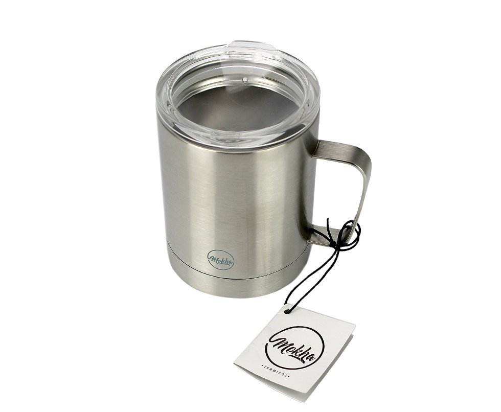 Caneca Térmica Mugy Inox 300ml Silver Cerveja Chopp Café - Mokha