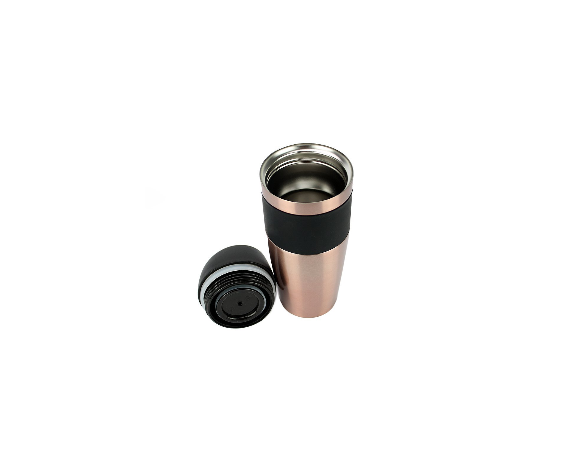 Copo Térmico Rub Inox 450ml Com Tampa Rose Gold - Mokha