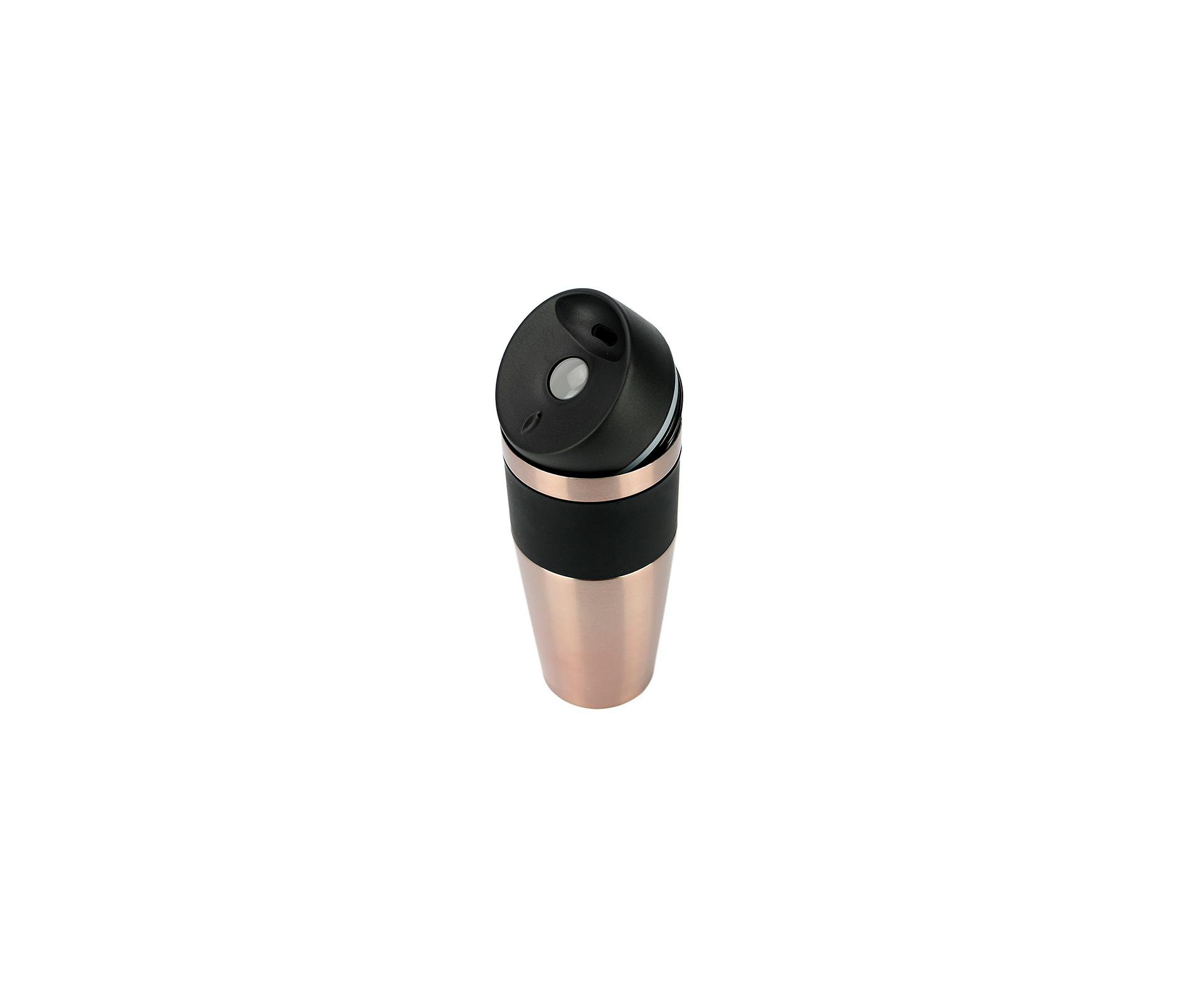 Copo Térmico Rub Inox 450ml Com Tampa Rose Gold - Mokha