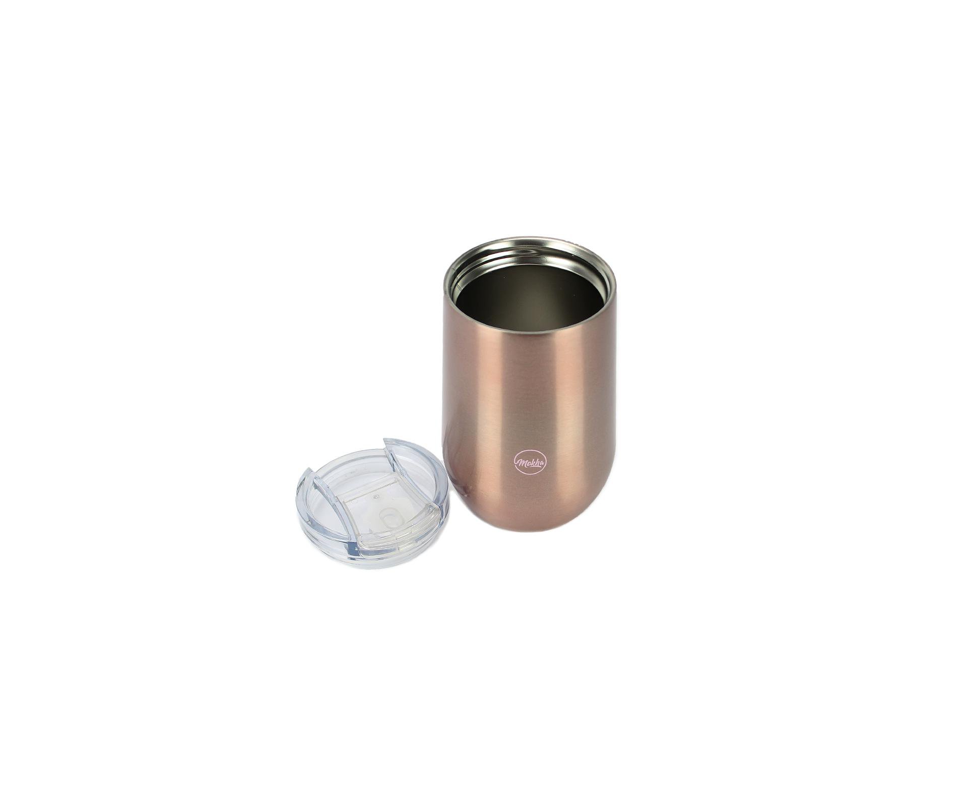 Copo Térmico Belli Inox 450ml Cerveja Chopp Drink Rose Gold - Mokha