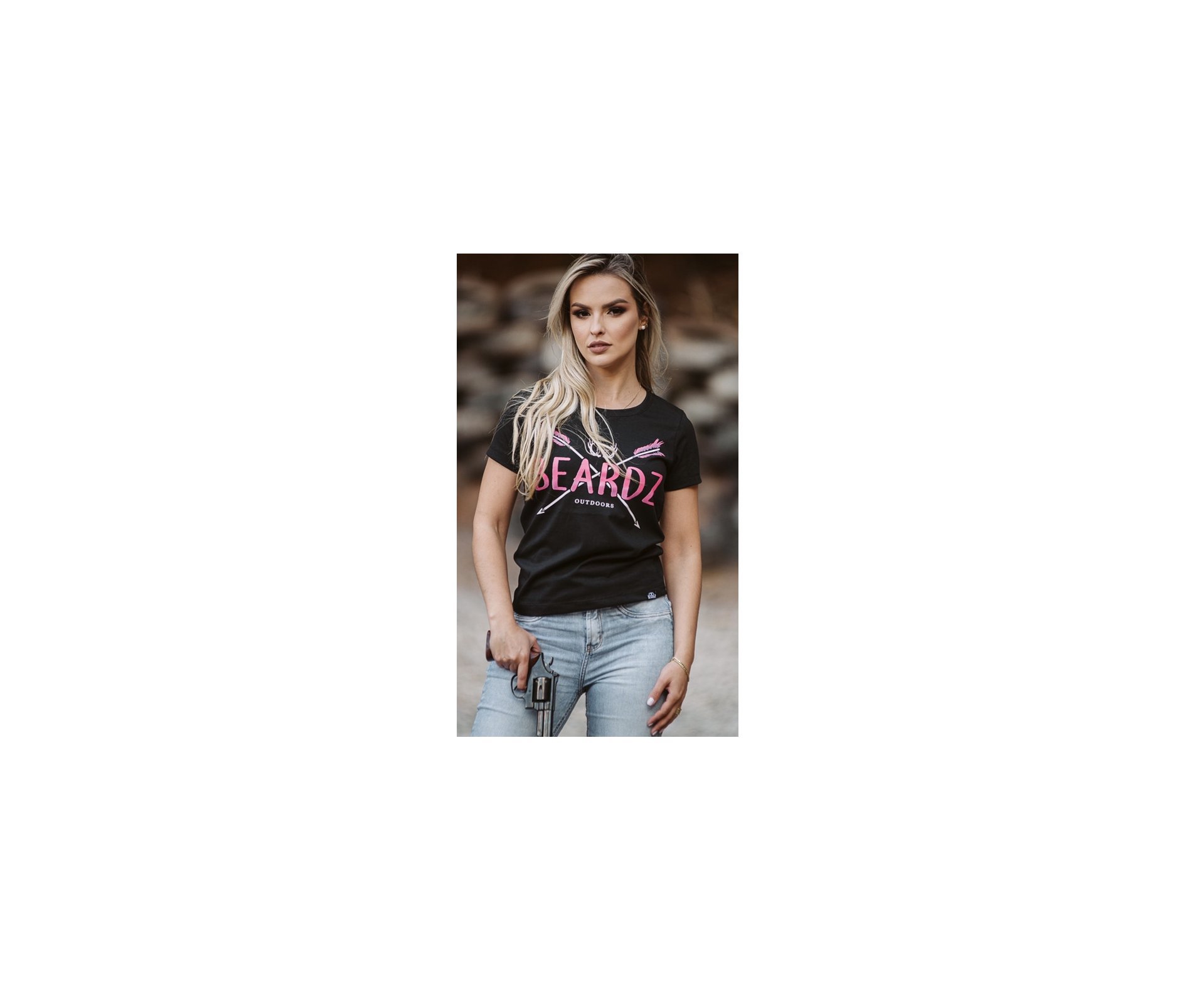 Camiseta Feminina Beardz Pink Arrow Ts13 - P