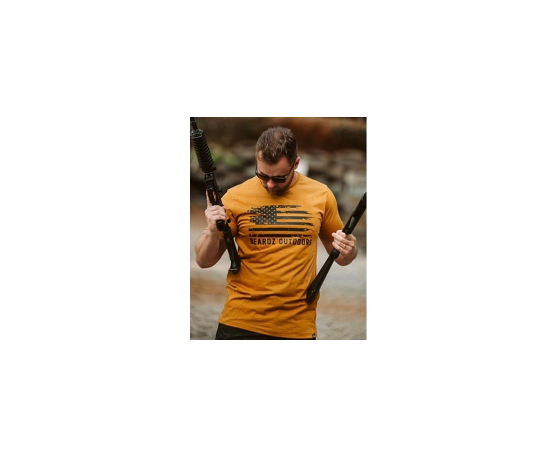 Camiseta Masculina Beardz Desert Sand Ts34 - P