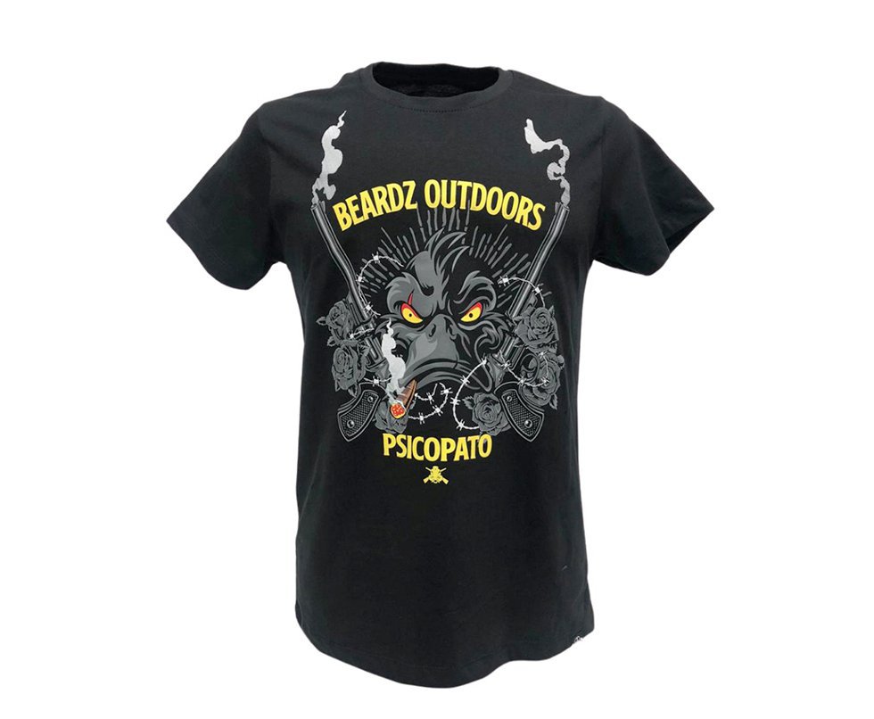 Camiseta Masculina Beardz Javali Psicopato Ts30