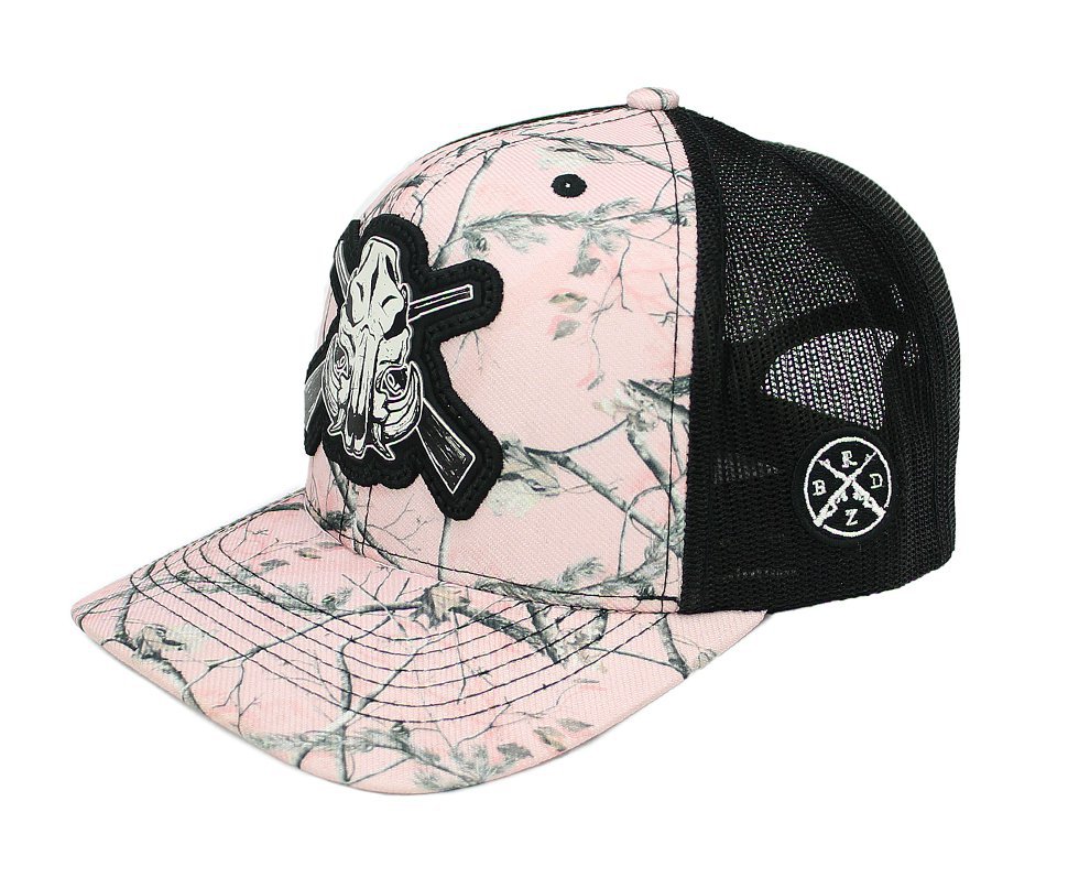 Boné Snapback Beardz Outdoors Camu Rosa B1037