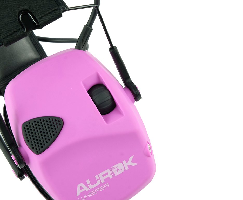 Abafador Eletrônico Para Tiro Esportivo Aurok Whisper Rosa