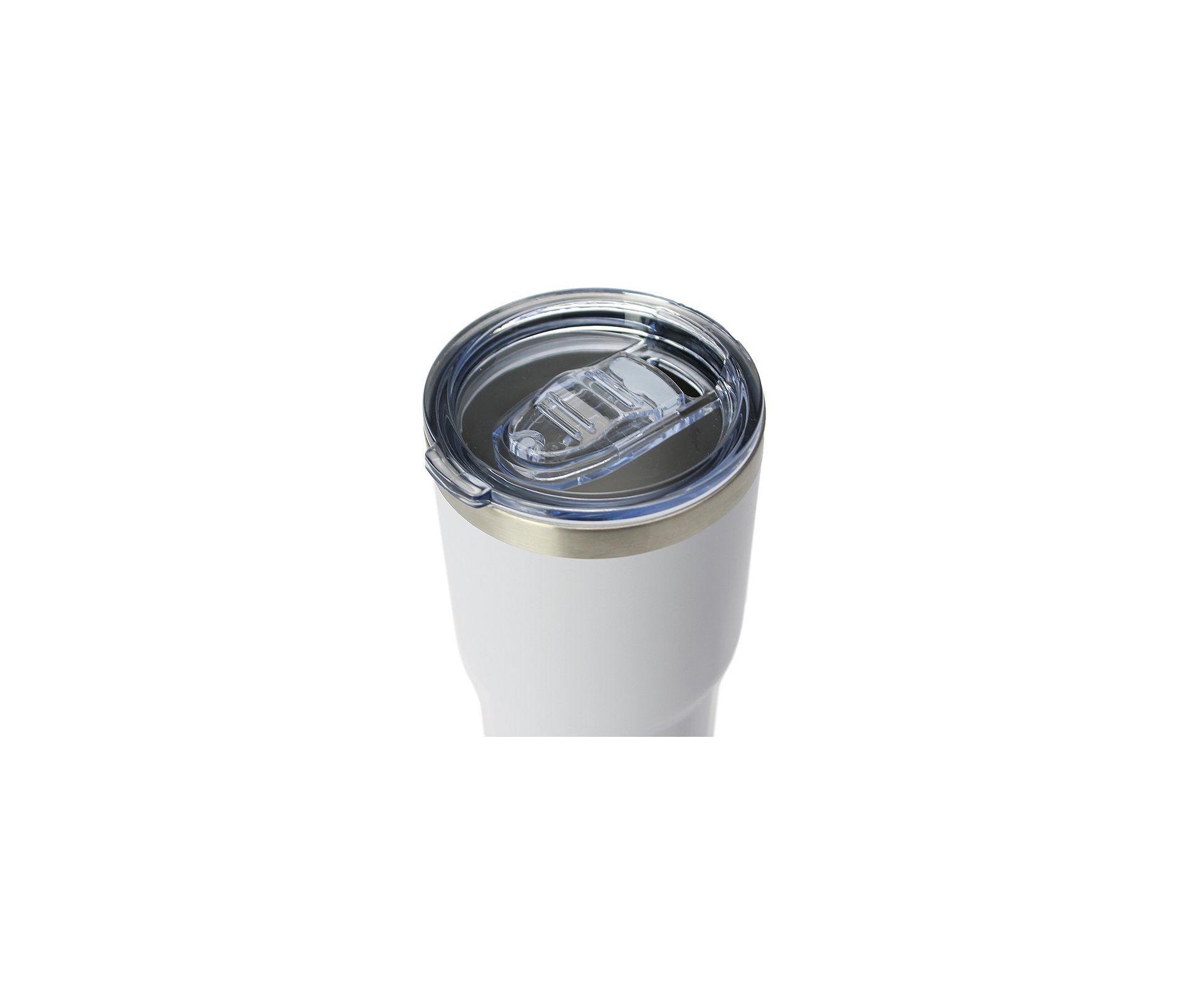 Copo Térmico Inox Nautika Siluet Branco 850 Ml + 02 Canudos Metal + Escova Limpeza