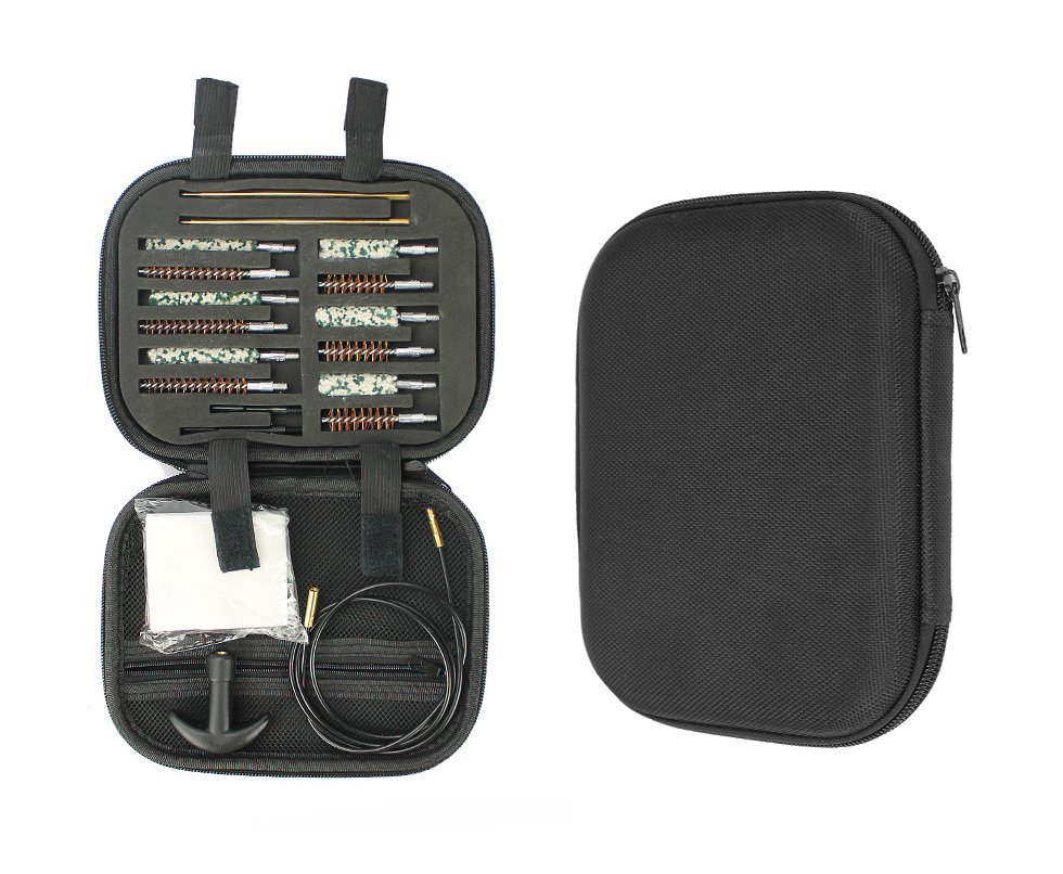 Kit De Limpeza Aurok Para Armas Calibre .22 ao .45 Com Estojo