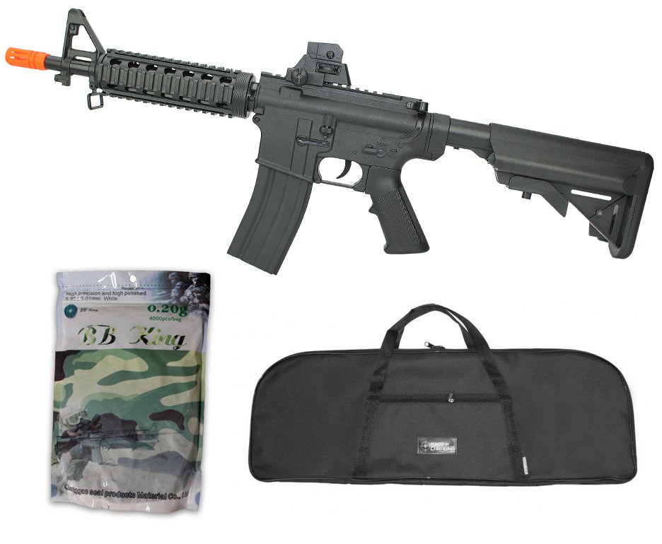 Rifle De Airsoft Vg M4ris-cqb 8907 Spring 6mm + Capa Simples + Esfera Plastica 0,20g 4000uni