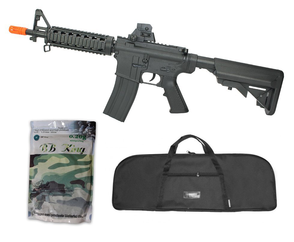 Rifle De Airsoft Vg M4ris-cqb 8907 Spring 6mm + Capa Simples + Esfera Plastica 0,20g 4000uni