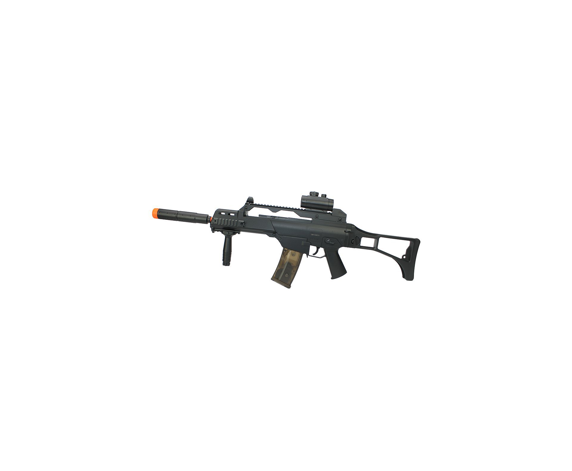 Rifle De Airsoft Cyma G36 Cm021 Aeg Bivolt 6mm + Capa Simples + Esfera Plastica 0,20g 4000uni