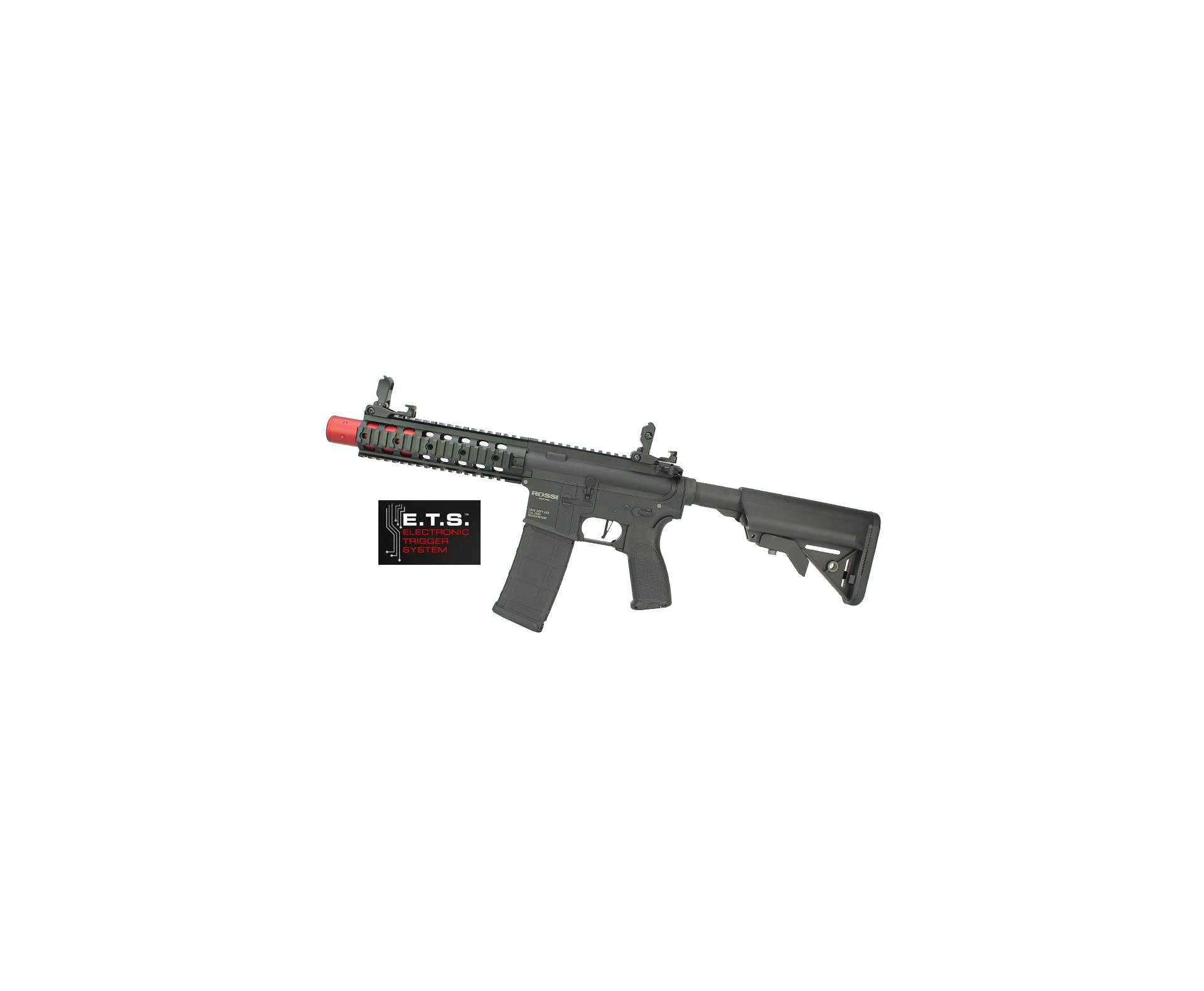 Rifle De Airsoft Ar15 Neptune Full Metal Keymod 8" Sd Et Elet 6mm Rossi + Capa Case Mdc + Bbs Raptor 0,28g 2000uni