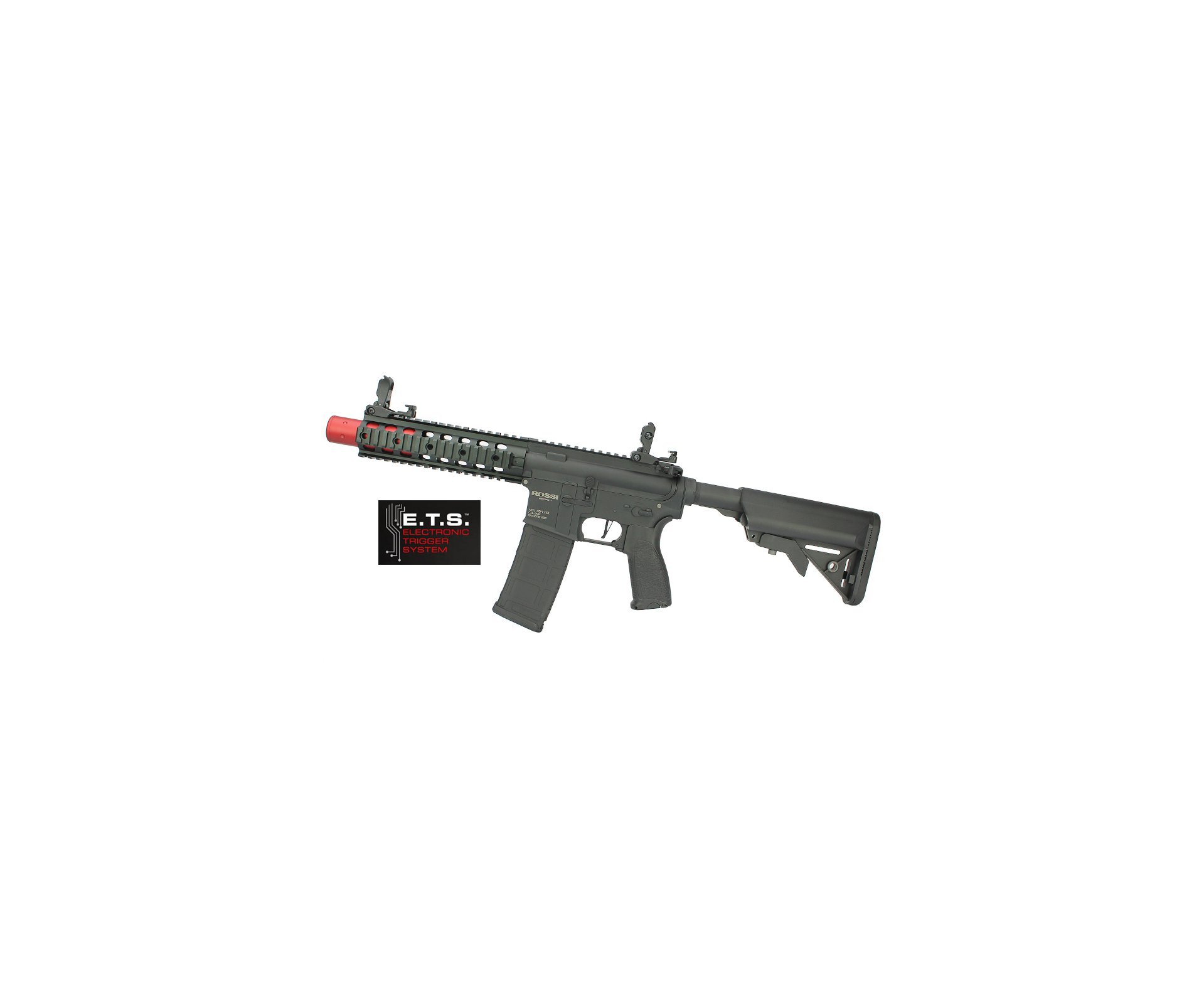 Rifle De Airsoft Ar15 Neptune Full Metal Keymod 8" Sd Et Elet 6mm Rossi + Capa Case Mdc + Esferas Plastica 0,20g 4000uni