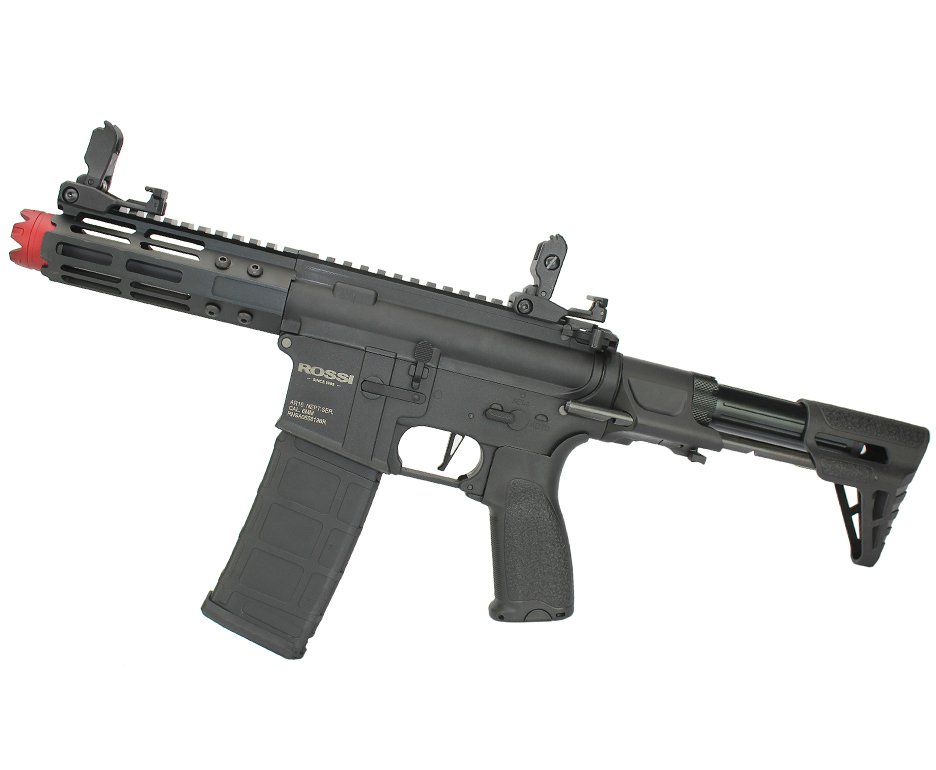Rifle De Airsoft Pdw Rossi Ar15 Neptune 6mm Keymod 5,5" Com Gatilho Et + Capa Case Mdc + Bbs Raptor 0,28g 2000uni