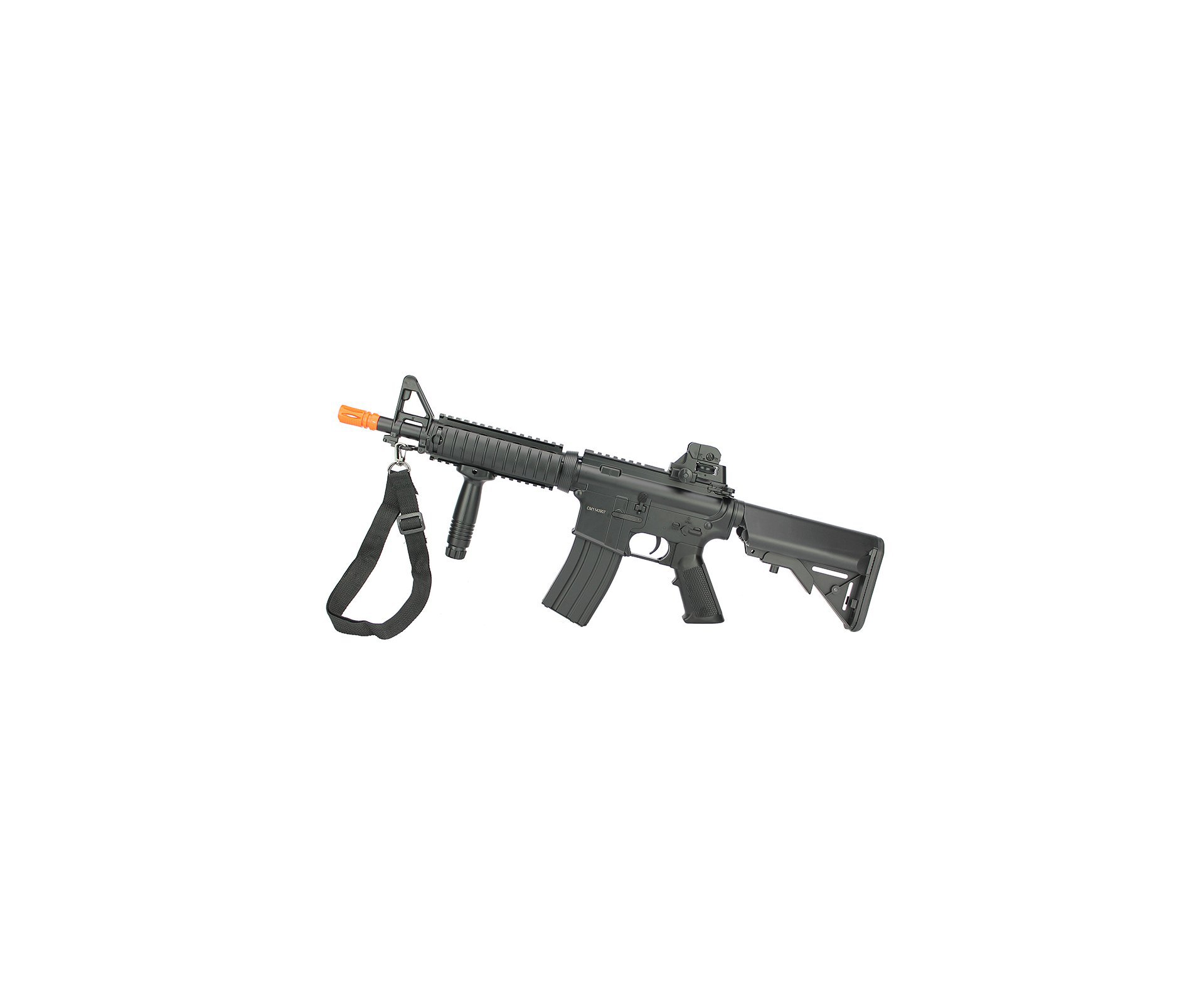 Rifle De Airsoft M4 Ris Cqb Cm176n Aeg Bivolt Cal 6mm - Cyma + Capa Simples + Esfera Plastica 0,20g 4000uni