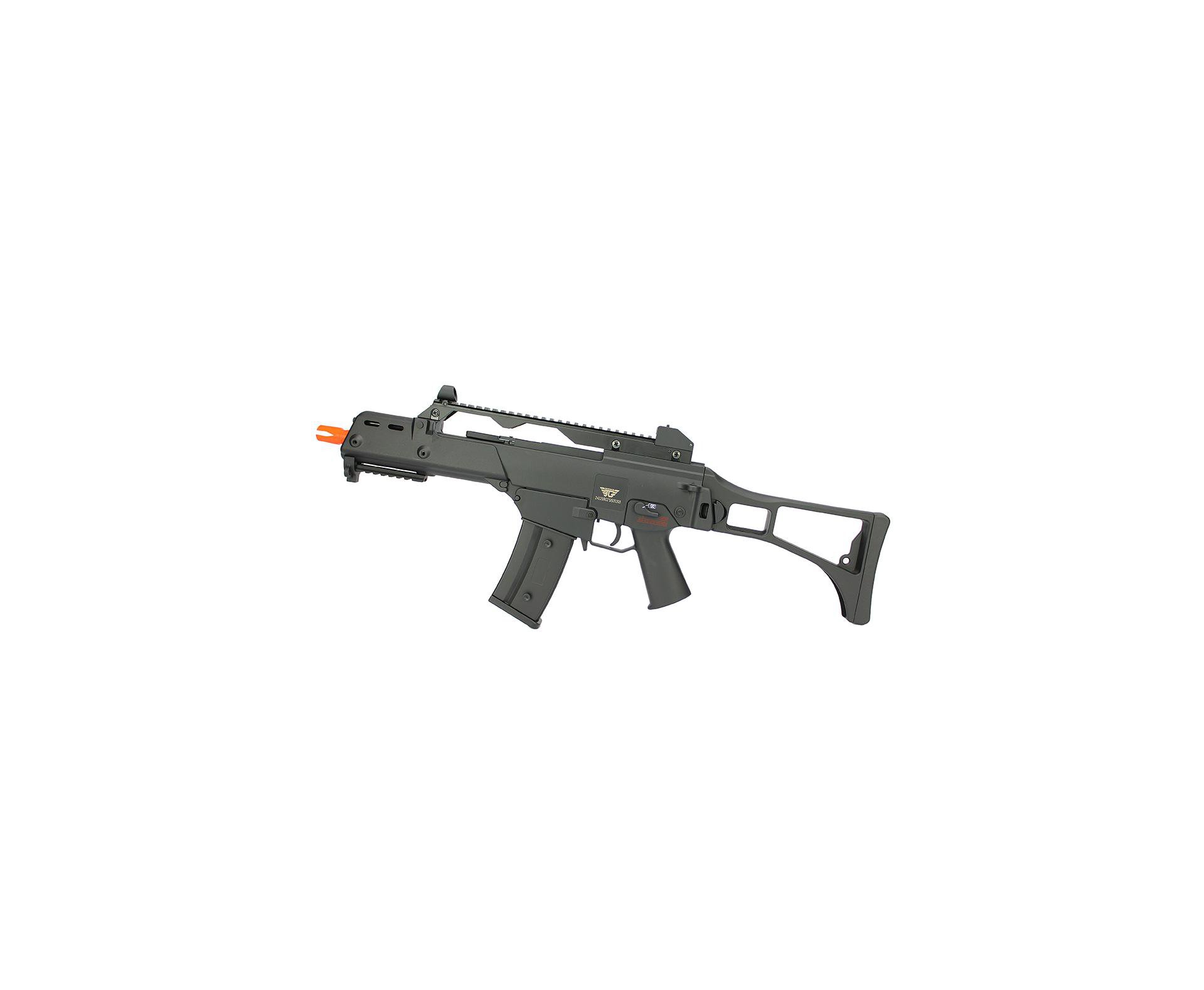 Rifle De Airsoft Aeg G36 Cal 6mm G608-0638 Jing Gong + Capa Simples + Esfera Plastica 0,20g 4000uni