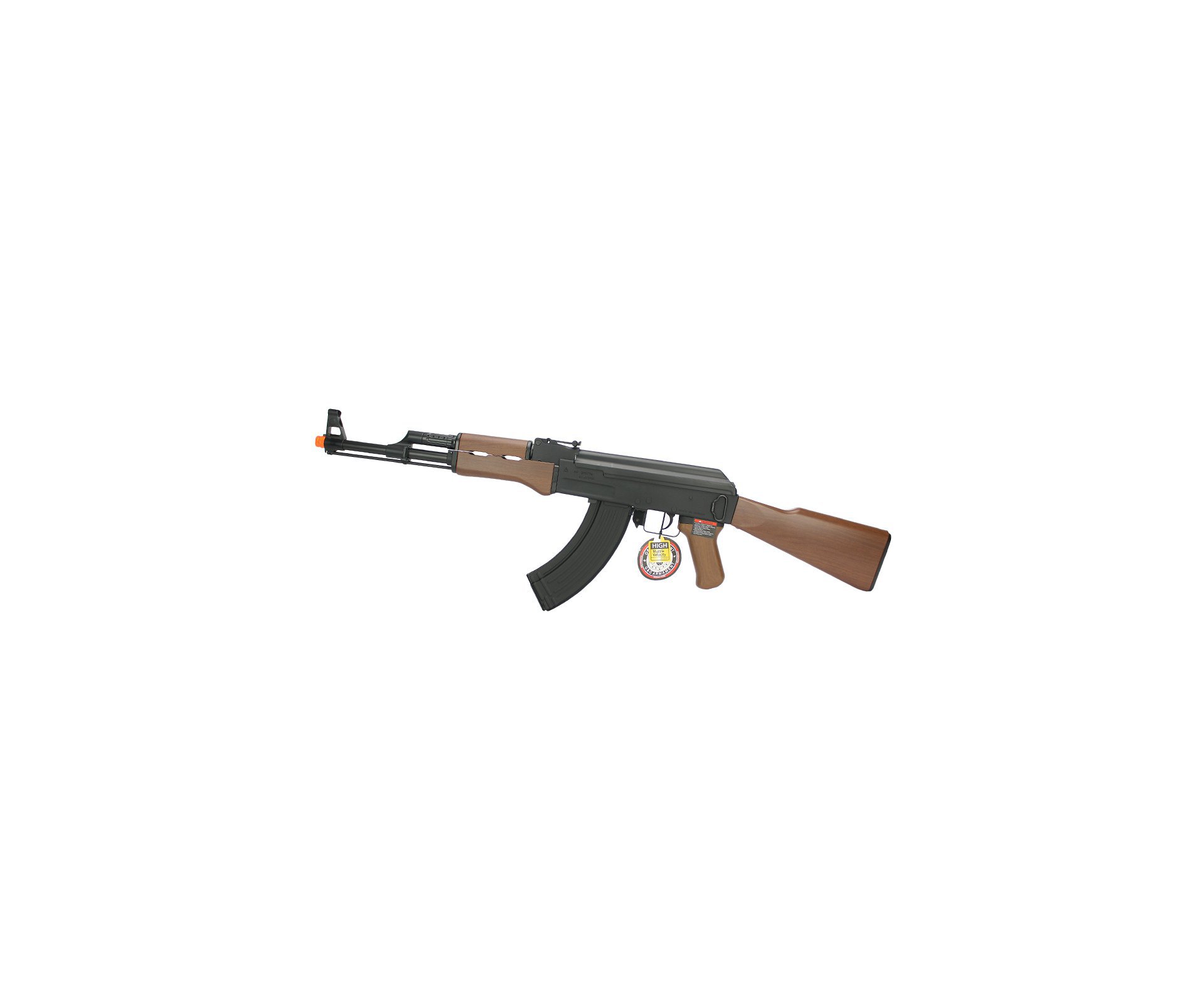 Rifle De Airsoft G&g Ak47 Cm Rk47 Aeg Imitation Wood Cal 6mm + Capa Simples + Esfera Plastica 0,20g 4000uni
