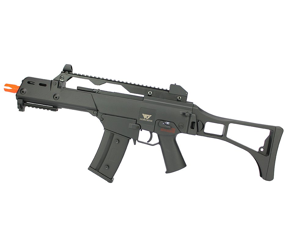Rifle De Airsoft Aeg G36 Cal 6mm G608-0638 Jing Gong + Capa Simples + Bbs Raptor 0,28g 2000uni