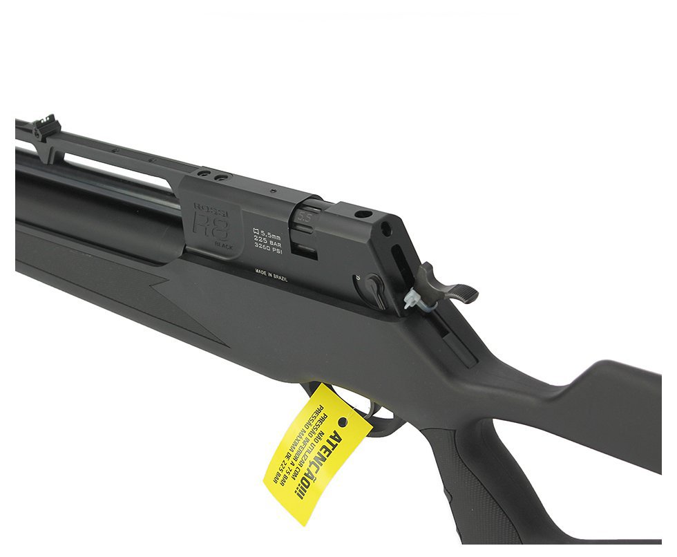 Carabina De Pressão Pcp Rossi R8 Black 5,5mm 8 Tiros 350 M/s