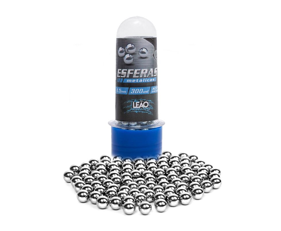 Esfera Metalica Aço 4.5mm Com 300unds - Leão