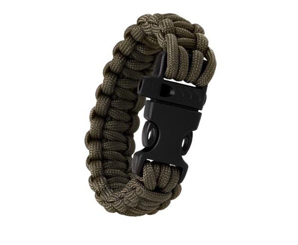 Pulseira Paracord Survival Verde 22 Cm - Guepardo