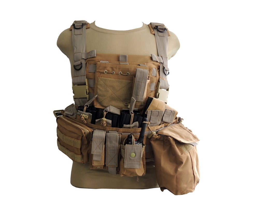 Colete De Combate Tan Plate Completo - Swiss Arms