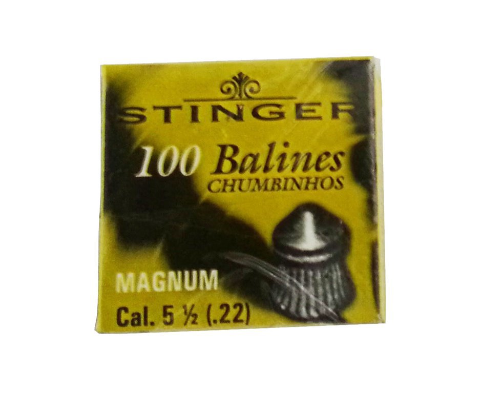 Chumbinhos Magnum Calibre 5,5 Mm - 100 Unidades - Stinger