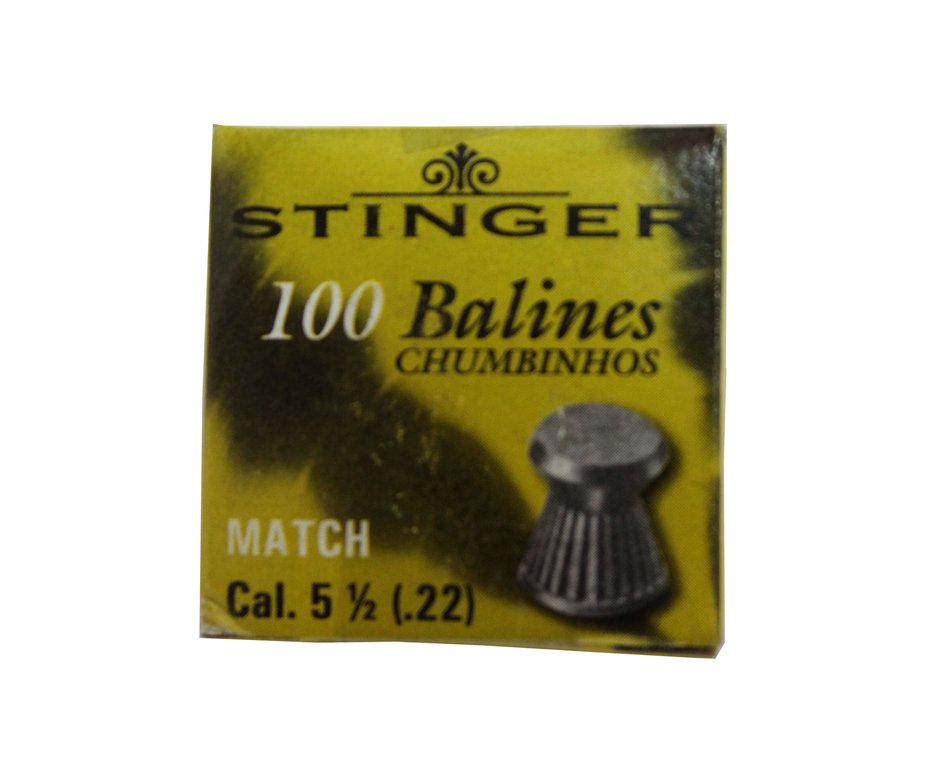 Chumbinhos Match Calibre 5,5 Mm - 100 Unidades - Stinger