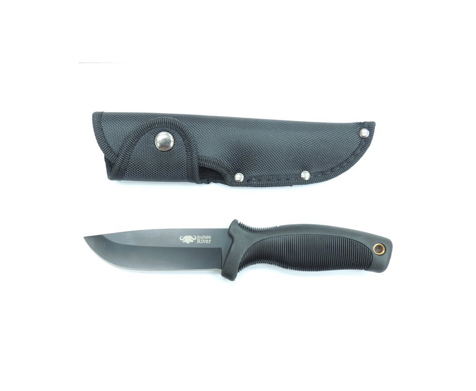 Faca Skinner Preta 4,5" - Buffalo River