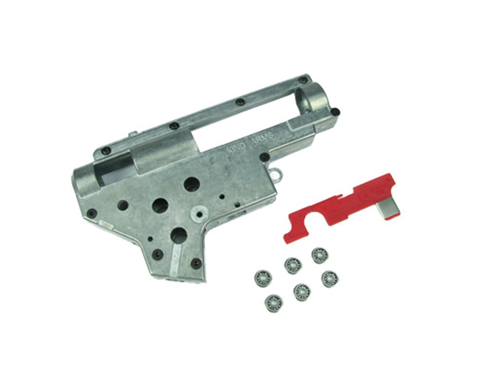 Carcaça Gearbox Com Rolamentos 9mm Versão 2 - King Arms