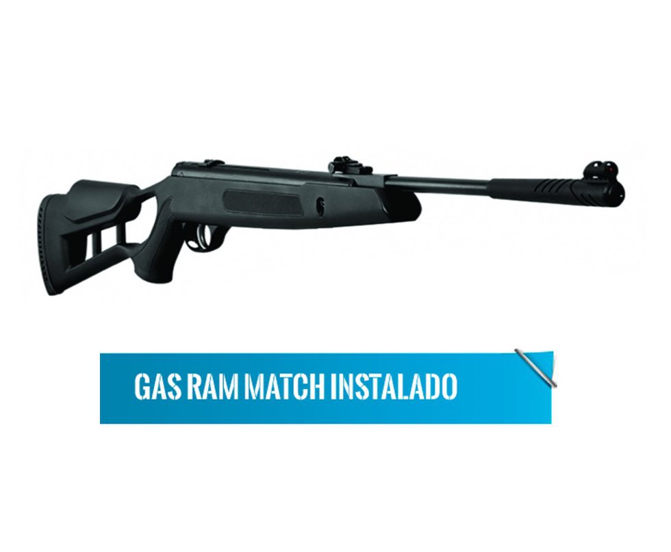 Carabina De Pressão Hatsan Striker Edge Pistão Pneumático 50kg Match Competição - Cal 4,5mm + Capa