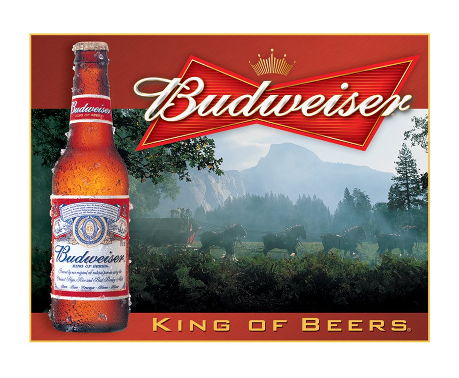 Placa Metálica Decorativa Budweiser King Of Beers - Rossi