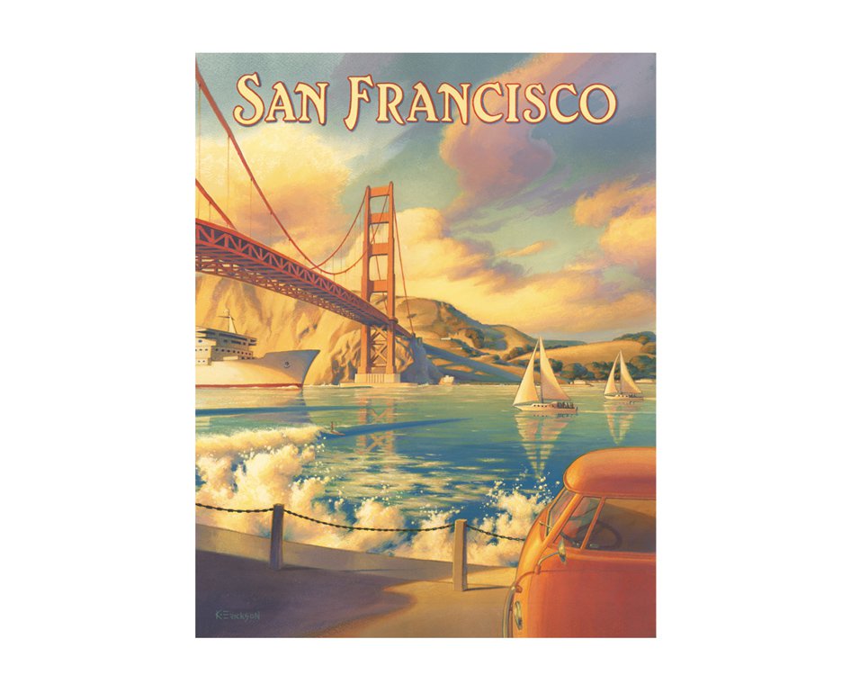 Placa Metálica Decorativa San Francisco - Rossi