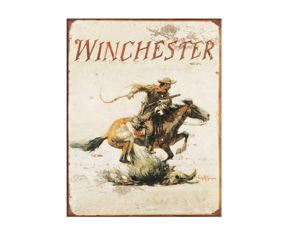 Placa Metálica Decorativa Winchester - Rossi