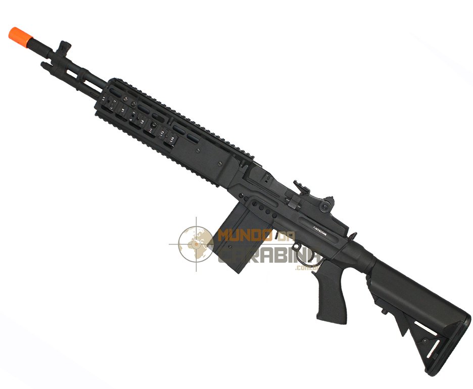 Rifle De Airsoft M14 Ebr Full Metal Aeg Cal 6,0mm -cyma