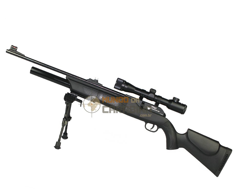 Carabina Pcp Dominator Ft 1250 Set Cal 5.5mm + Luneta 4x32ci + Bipe - Walther