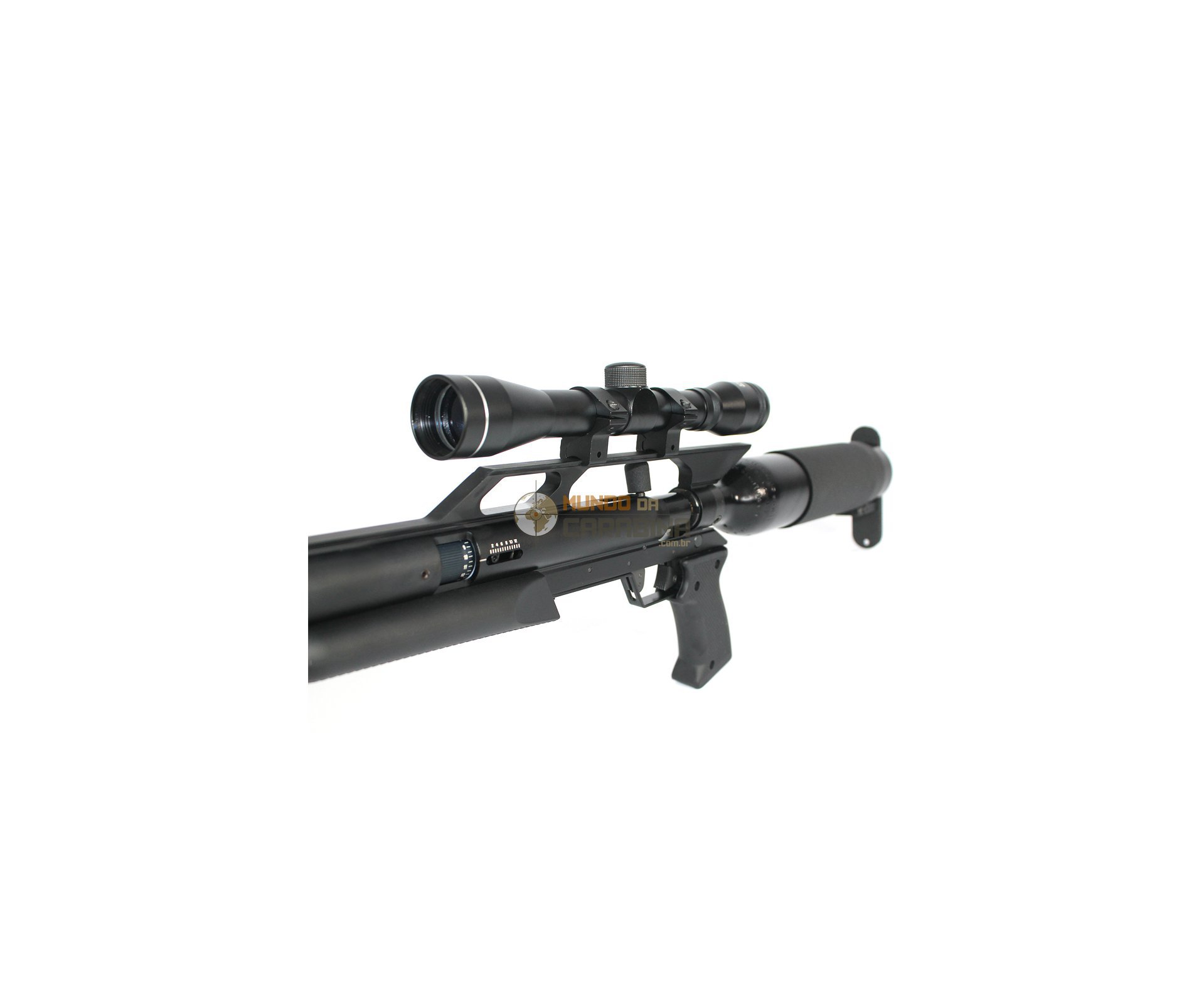Rifle Pcp Gunpower Sss + Luneta 4x32 + Case Buffalo + Supressor + Bipé + Bandoleira Cal 5,5mm