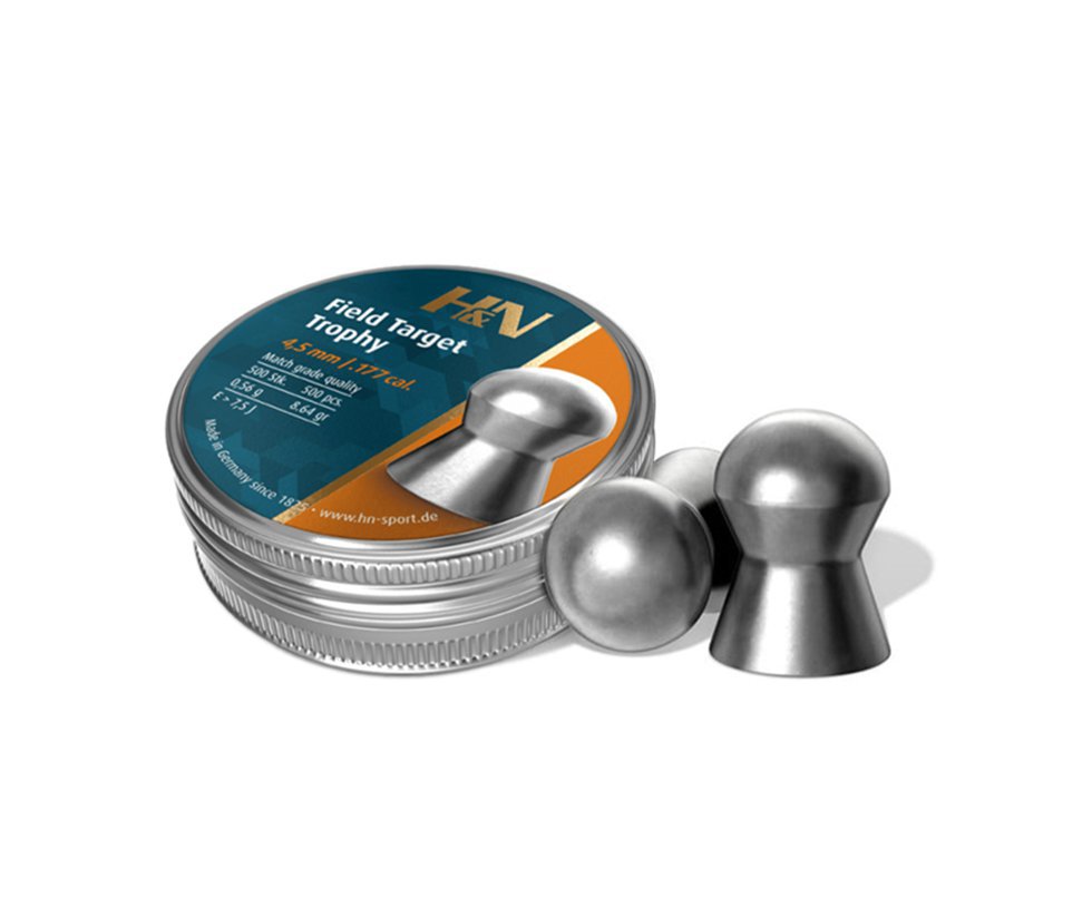 Chumbinho Profissional H&n Field Target Trophy 4,5mm Com 500und