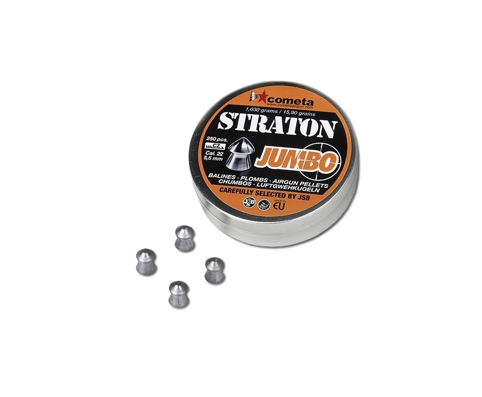 Chumbinho Straton Jumbo Calibre 5,5 Mm - 250 Unidades - Jsb Cometa