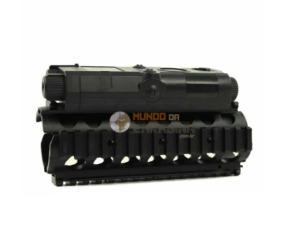 Kit M4 Ris  - Suporte De Bateria E Protetor De Mão
