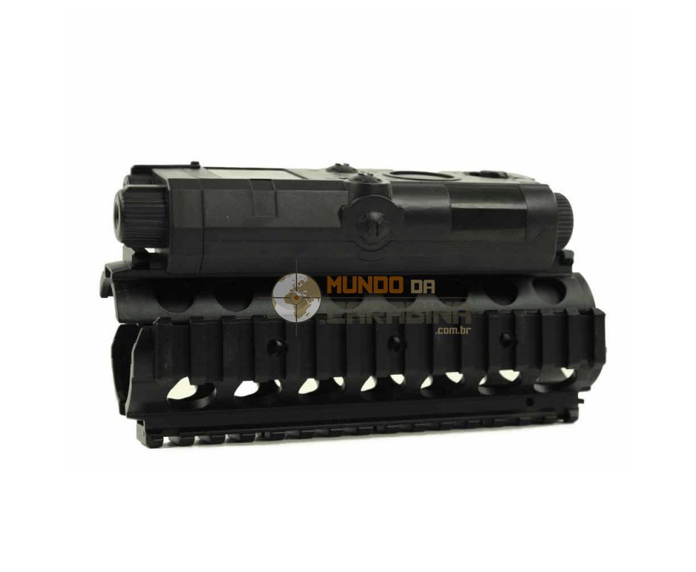 Kit M4 Ris - Suporte De Bateria E Protetor De Mão