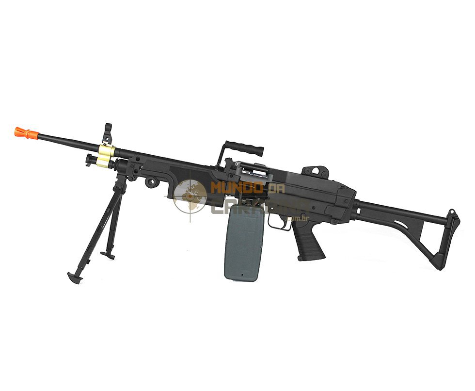 Rifle De Airsoft M249 Mk1 Full Metal Elétrica 6mm - A&k