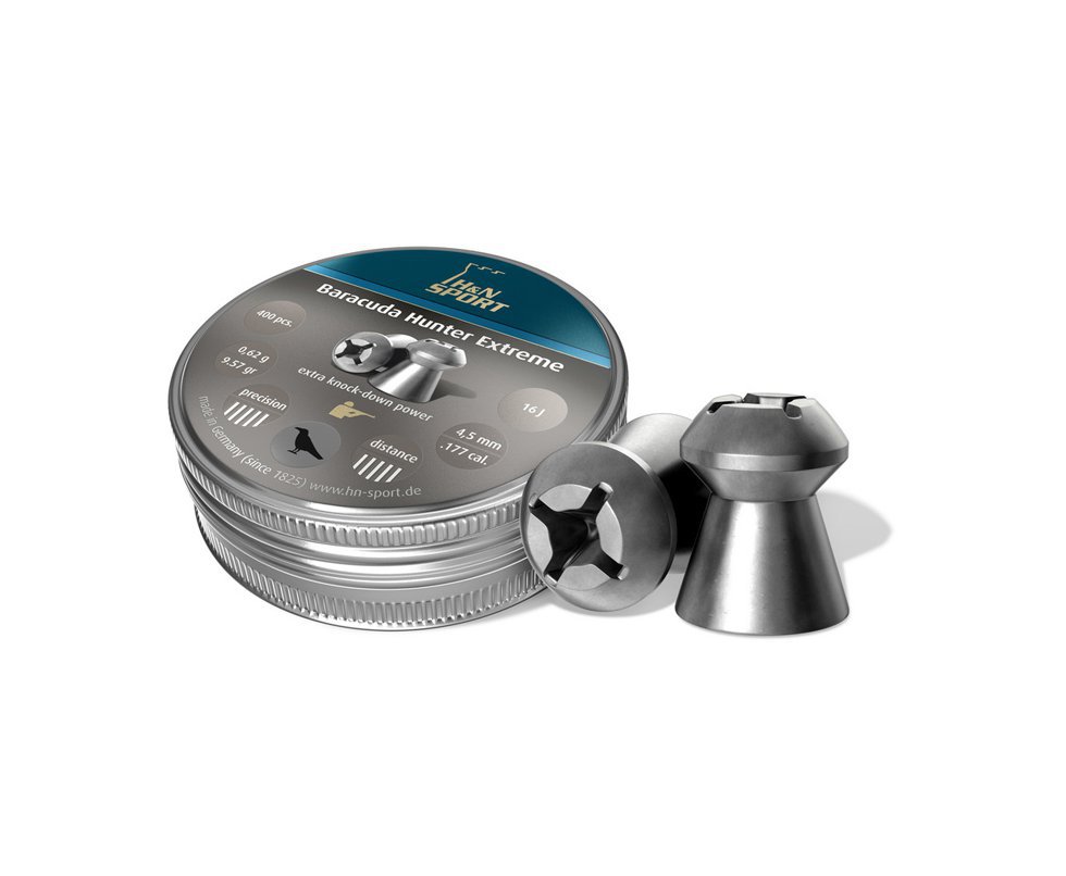 Chumbinho Baracuda Hunter Extreme - Calibre 4,5 Mm - 400 Un - H&n