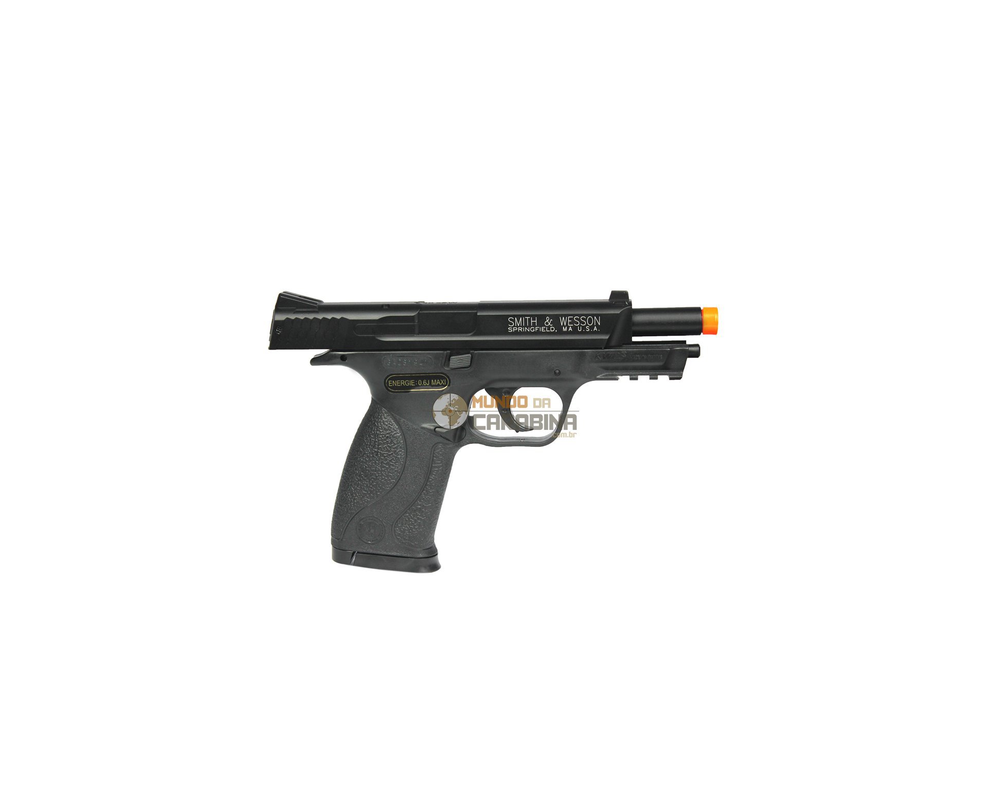 Pistola De Airsoft Smith&wesson Mp 40 Semi Metal + 4000 Esferas 0,12g + Capa Almofadada - Cyber Gun