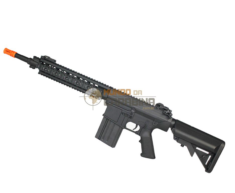 Rifle De Airsoft Sr25k Full Metal Elétrica 6mm - A&k