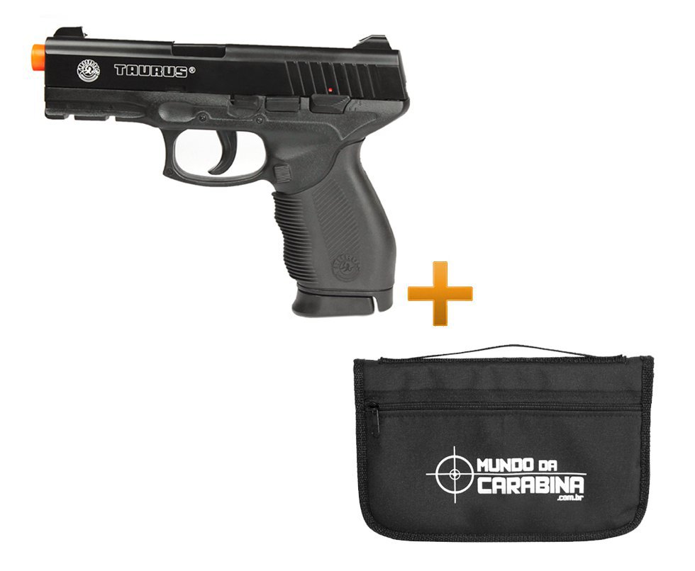Pistola De Airsoft Taurus 24/7 Spring + Capa Almofada Especial