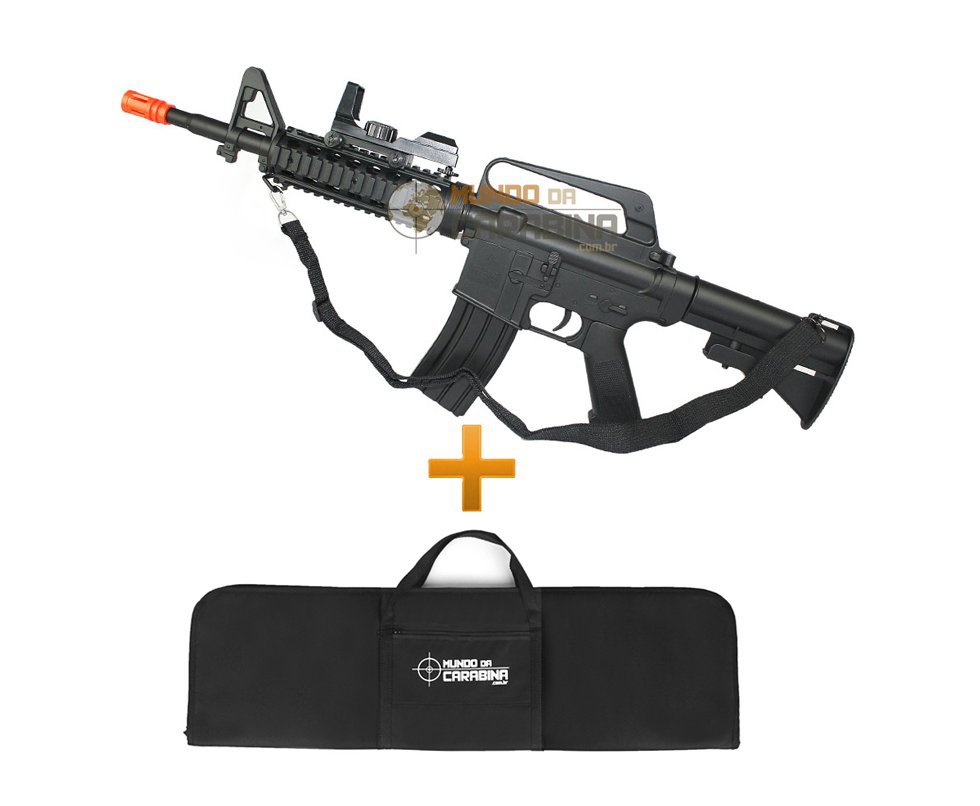 Rifle De Airsoft M4 Spring Stinger R34 + Case Almofadado - Crosman