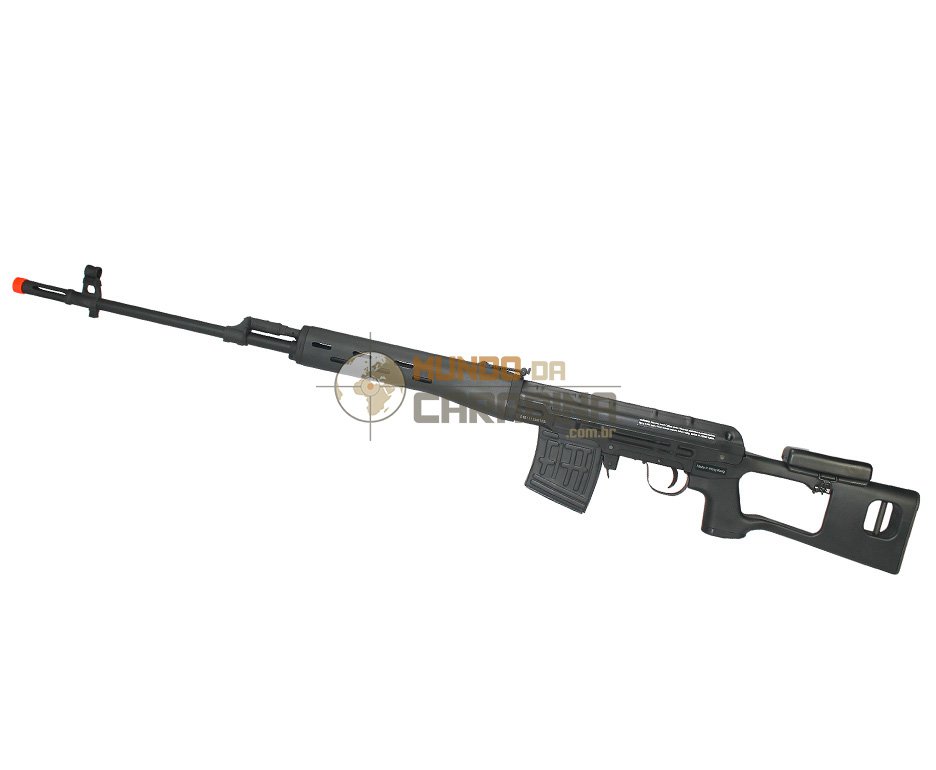 Rifle De Airsoft Kalashnikov Sniper Svd Cal 6.0mm - Bivolt - King Arms