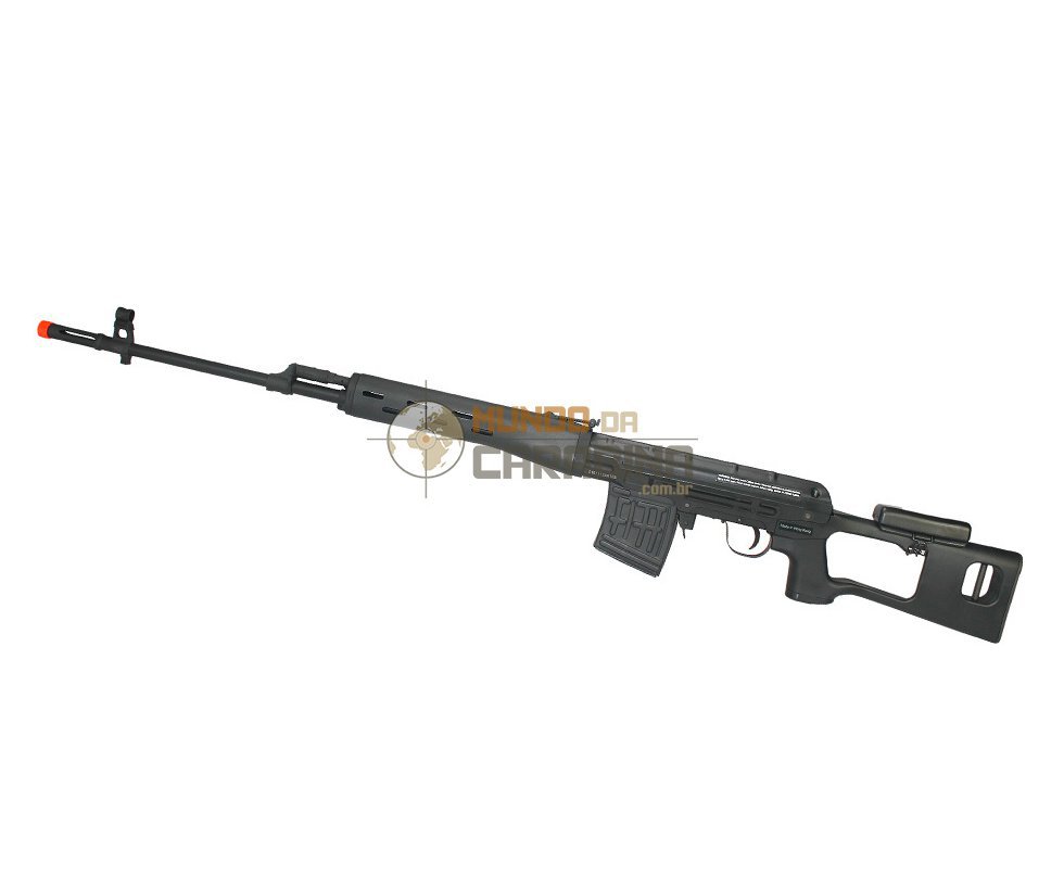 Rifle De Airsoft Kalashnikov Sniper Svd Cal 6.0mm - Bivolt - King Arms
