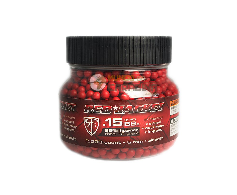 Esferas Plásticas Red Jacket 0,15g - 2.000 Unid.